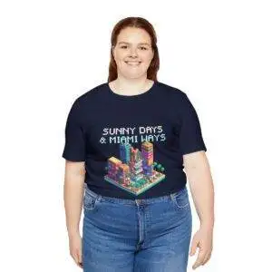 Sunny Days / Men's Miami Pixel T-shirt - Imagen 139