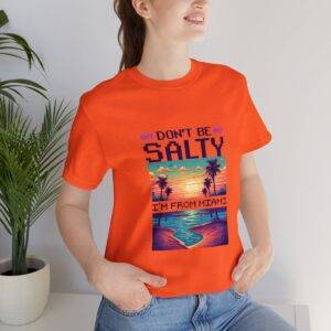 Don't be salty / Men's Miami Pixel T-shirt - Imagen 45