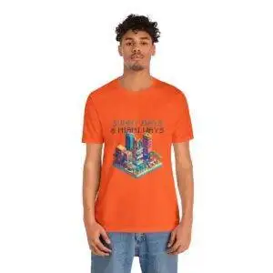 Sunny Days / Men's Miami Pixel T-shirt - Imagen 37