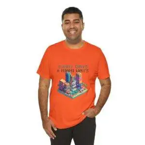 Sunny Days / Men's Miami Pixel T-shirt - Imagen 44