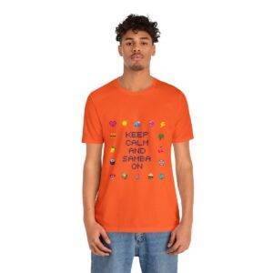 Keep Calm and Samba on / Men's Miami Pixel T-shirt - Imagen 37