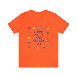 Keep Calm and Samba on / Men's Miami Pixel T-shirt - Imagen 38
