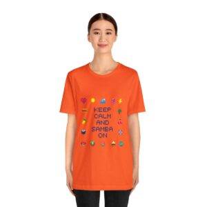 Keep Calm and Samba on / Men's Miami Pixel T-shirt - Imagen 40