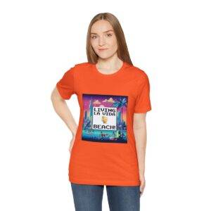 Living La Vida, Beach! / Men's Miami Pixel T-shirt - Imagen 41