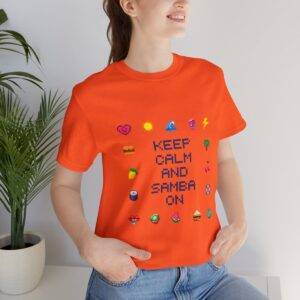 Keep Calm and Samba on / Men's Miami Pixel T-shirt - Imagen 45