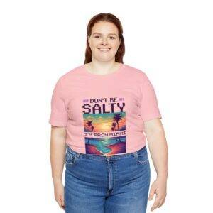 Don't be salty / Men's Miami Pixel T-shirt - Imagen 151