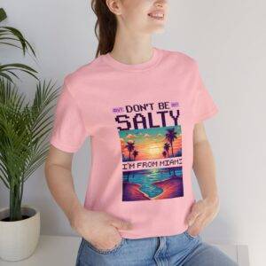 Don't be salty / Men's Miami Pixel T-shirt - Imagen 153
