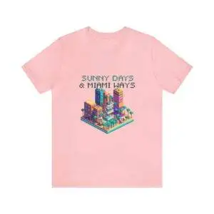 Sunny Days / Men's Miami Pixel T-shirt - Imagen 146