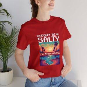 Don't be salty / Men's Miami Pixel T-shirt - Imagen 165