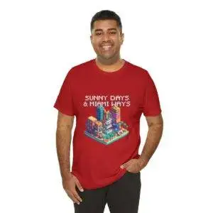 Sunny Days / Men's Miami Pixel T-shirt - Imagen 164