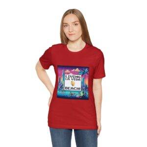 Living La Vida, Beach! / Men's Miami Pixel T-shirt - Imagen 161