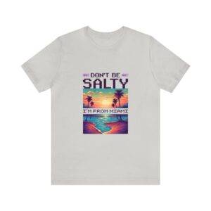 Don't be salty / Men's Miami Pixel T-shirt - Imagen 74