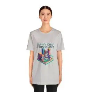 Sunny Days / Men's Miami Pixel T-shirt - Imagen 76