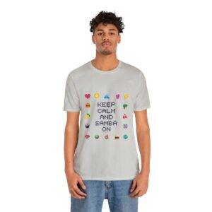 Keep Calm and Samba on / Men's Miami Pixel T-shirt - Imagen 73