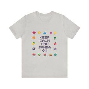 Keep Calm and Samba on / Men's Miami Pixel T-shirt - Imagen 74