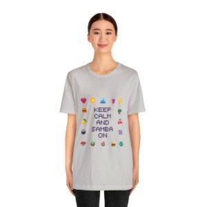 Keep Calm and Samba on / Men's Miami Pixel T-shirt - Imagen 76
