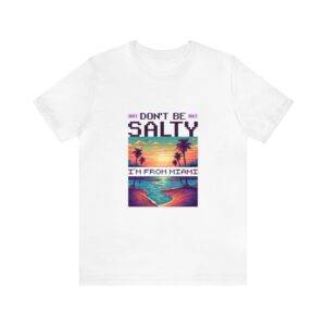 Don't be salty / Men's Miami Pixel T-shirt - Imagen 14