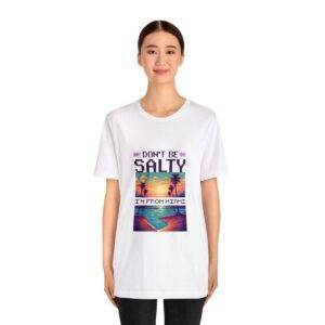 Don't be salty / Men's Miami Pixel T-shirt - Imagen 16