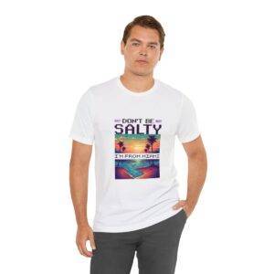 Don't be salty / Men's Miami Pixel T-shirt - Imagen 18