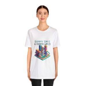 Sunny Days / Men's Miami Pixel T-shirt - Imagen 16