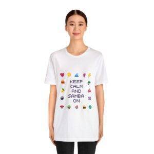 Keep Calm and Samba on / Men's Miami Pixel T-shirt - Imagen 16