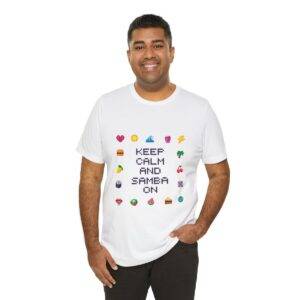 Keep Calm and Samba on / Men's Miami Pixel T-shirt - Imagen 20