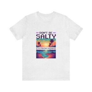 Don't be salty / Men's Miami Pixel T-shirt - Imagen 26