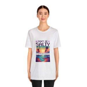 Don't be salty / Men's Miami Pixel T-shirt - Imagen 28