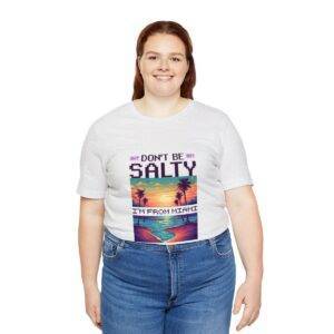Don't be salty / Men's Miami Pixel T-shirt - Imagen 31