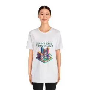 Sunny Days / Men's Miami Pixel T-shirt - Imagen 28