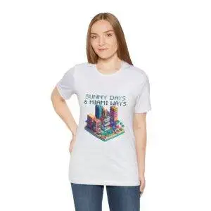 Sunny Days / Men's Miami Pixel T-shirt - Imagen 29