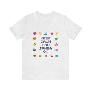 Keep Calm and Samba on / Men's Miami Pixel T-shirt - Imagen 26
