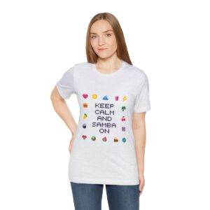 Keep Calm and Samba on / Men's Miami Pixel T-shirt - Imagen 29
