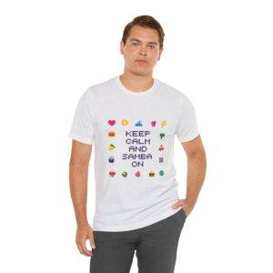 Keep Calm and Samba on / Men's Miami Pixel T-shirt - Imagen 30