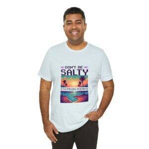 Don't be salty / Men's Miami Pixel T-shirt - Imagen 104