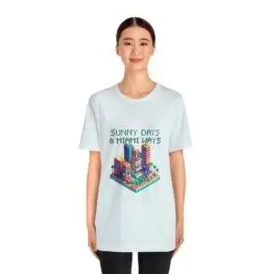 Sunny Days / Men's Miami Pixel T-shirt - Imagen 100