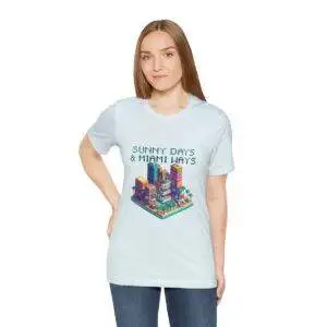 Sunny Days / Men's Miami Pixel T-shirt - Imagen 101