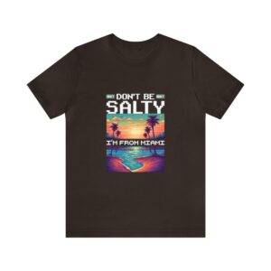 Don't be salty / Men's Miami Pixel T-shirt - Imagen 62