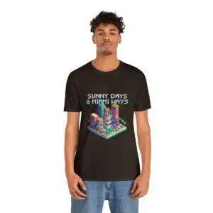 Sunny Days / Men's Miami Pixel T-shirt - Imagen 61