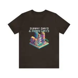 Sunny Days / Men's Miami Pixel T-shirt - Imagen 62