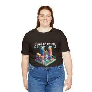 Sunny Days / Men's Miami Pixel T-shirt - Imagen 67