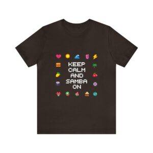 Keep Calm and Samba on / Men's Miami Pixel T-shirt - Imagen 62