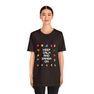 Keep Calm and Samba on / Men's Miami Pixel T-shirt - Imagen 64