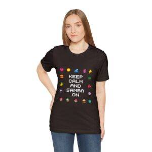 Keep Calm and Samba on / Men's Miami Pixel T-shirt - Imagen 65