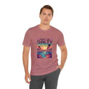 Don't be salty / Men's Miami Pixel T-shirt - Imagen 54