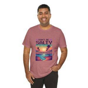 Don't be salty / Men's Miami Pixel T-shirt - Imagen 56
