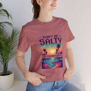 Don't be salty / Men's Miami Pixel T-shirt - Imagen 57