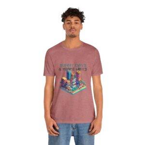 Sunny Days / Men's Miami Pixel T-shirt - Imagen 49