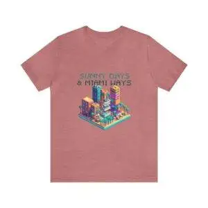 Sunny Days / Men's Miami Pixel T-shirt - Imagen 50
