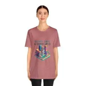 Sunny Days / Men's Miami Pixel T-shirt - Imagen 52